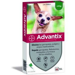 Bayer Advantix 40 Caini sub 4kg, 1 pipeta